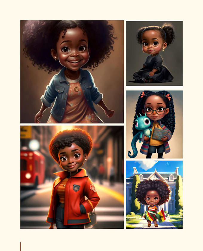 Bestseller - do african american children book illustration with different art styles