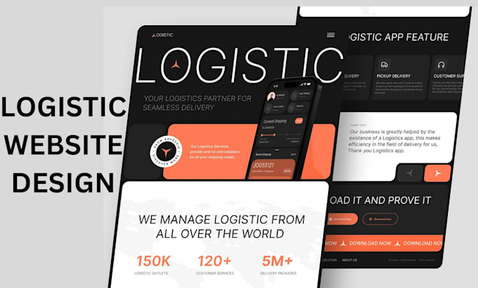 Gig Preview - Design trucking, logistics , dispatching, freight broker website