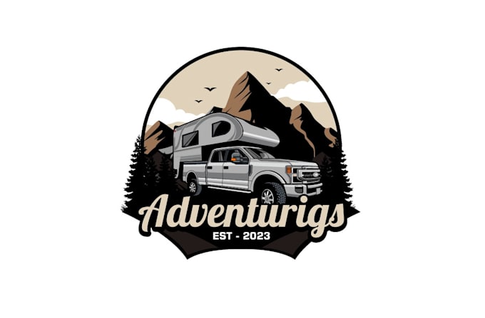 Gig Preview - Create high quality and beautiful adventure logo design