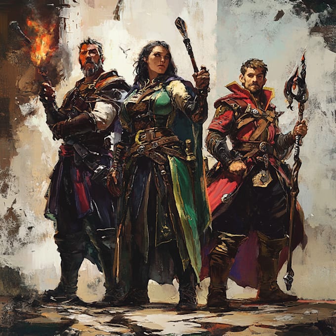 Bestseller - do character design, dnd charcter illustration and fantasy