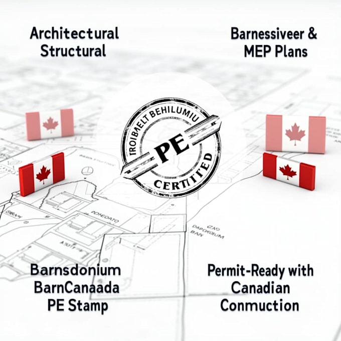 Gig Preview - Provide architectural, structural and mep designs with canadian pe stamp