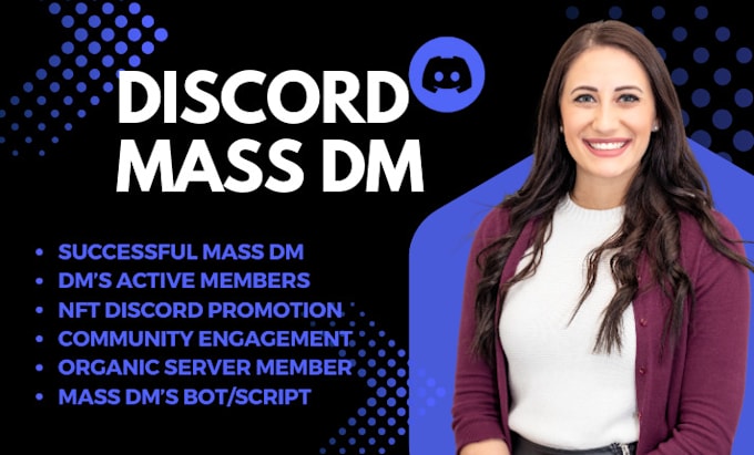 Gig Preview - Discord mass dm, discord mass dm, mass dms