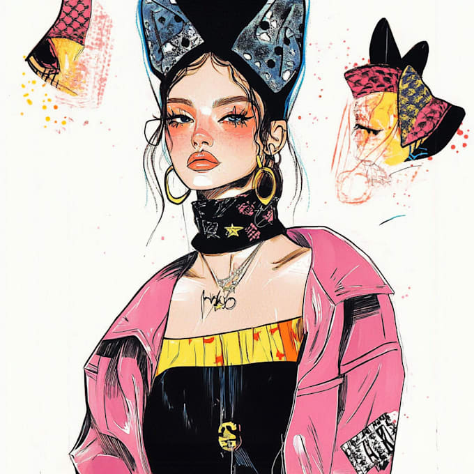 Gig Preview - Draw fashion collection , illustration or sketch