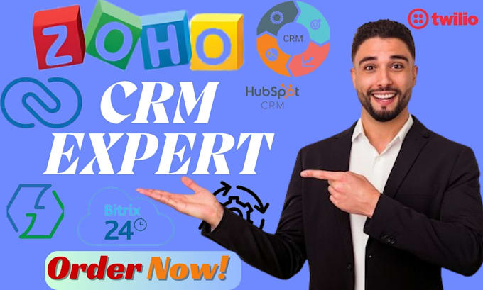 Gig Preview - Setup zoho workflow zoho crm zoho automation with ghl bitrix24 monday crm