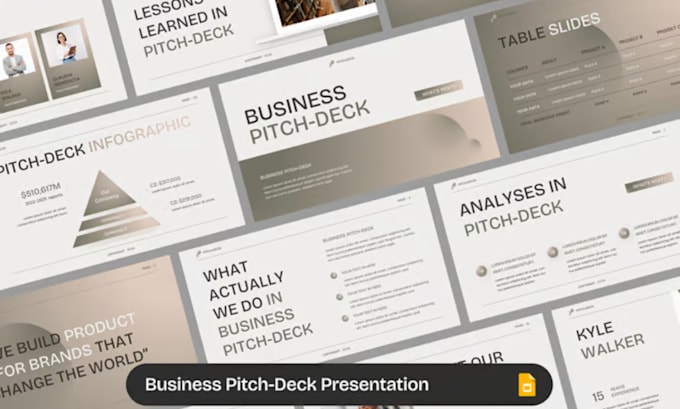 Gig Preview - Design  professional powerpoint presentation, pitch deck design, canva and prezi