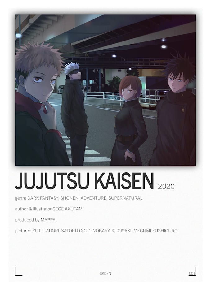 Bestseller - design a custom minimalist anime poster