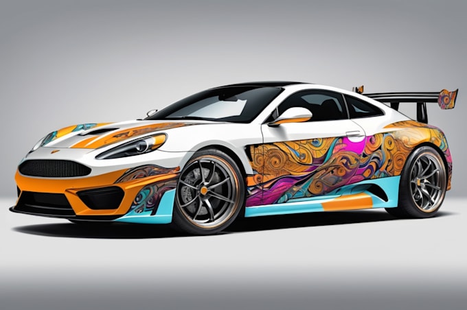 Gig Preview - Do amazing car wrap, decal, vinyl with vector illustration