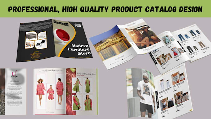 Gig Preview - Do digital product catalog, catalogue, lookbook, linesheet, brochure, workbook