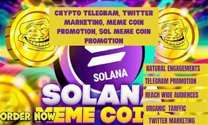 Gig Preview - Run crypto ads crypto twitter x marketing, boost telegram solana memecoin sales