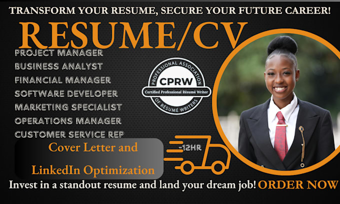 Gig Preview - Craft and enhance your ecommerce resume customer service marketing management CV