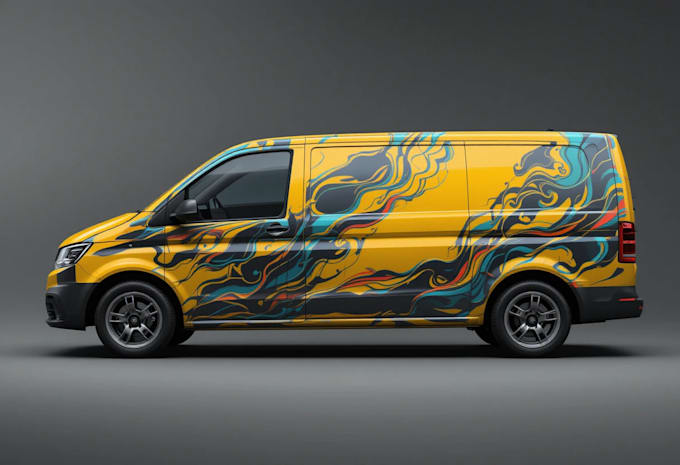 Gig Preview - Create van wrap design, car wrap design, truck wrap design