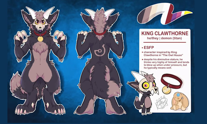 Bestseller - draw furry reference sheet furry art oc art fursona ref sheet character sheet