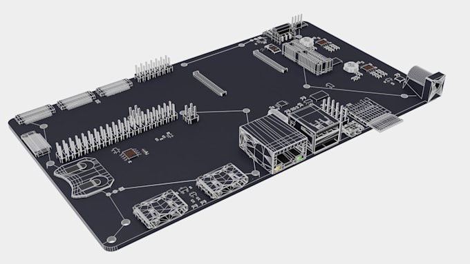 Gig Preview - Pcb layout circuit design pcb board design circuit simulation for manufacturing