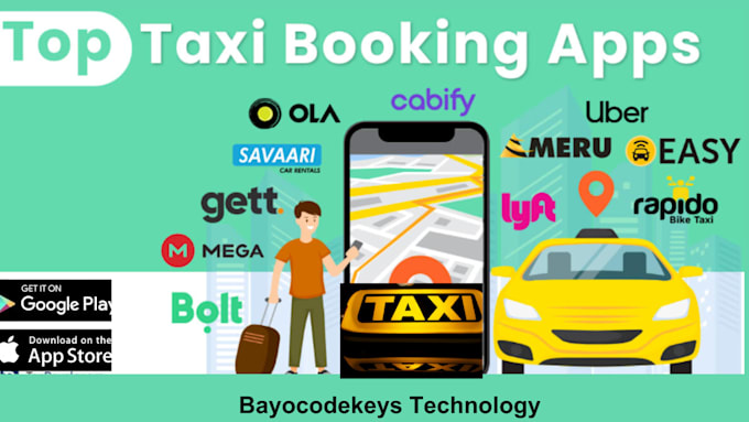 Gig Preview - Develop mobile app taxi booking app on demand app car rental webs uber clone app