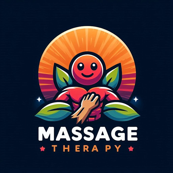 Gig Preview - Do crate massage therapy mascot logo design with unlimited review