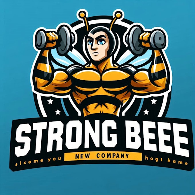 Bestseller - do make strong bee mascot logo design with unlimited review