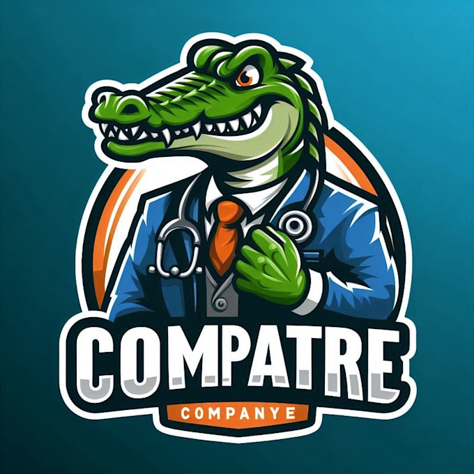 Gig Preview - Do make crocodile head mascot logo design with unlimited review