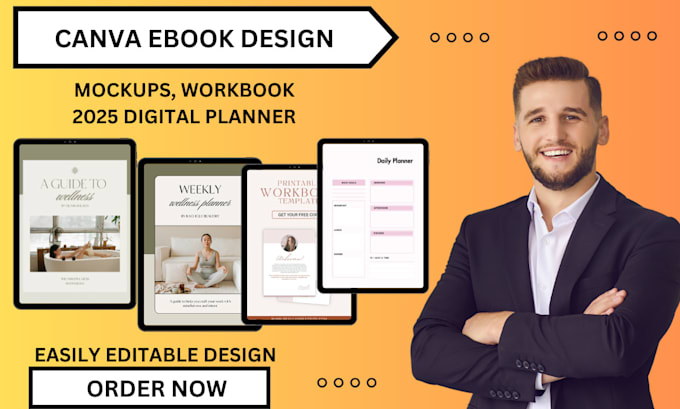 Gig Preview - Do editable canva templates, ebooks,workbooks, digital product mockups for etsy