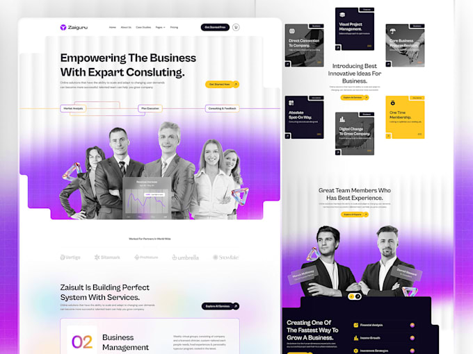 Gig Preview - Create wordpress responsive website for consulting company