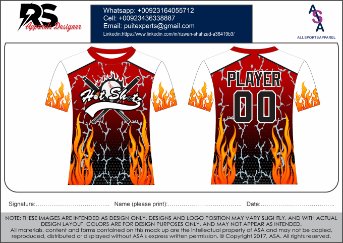 Design baseball jersey, uniform, mockup sublimation by Faizibutt315