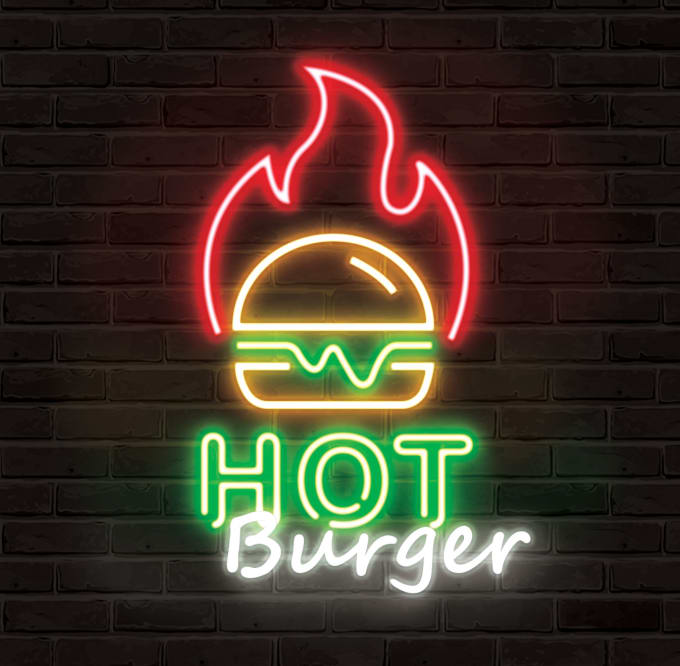 Gig Preview - Design attractive neon logo and realistic neon fonts