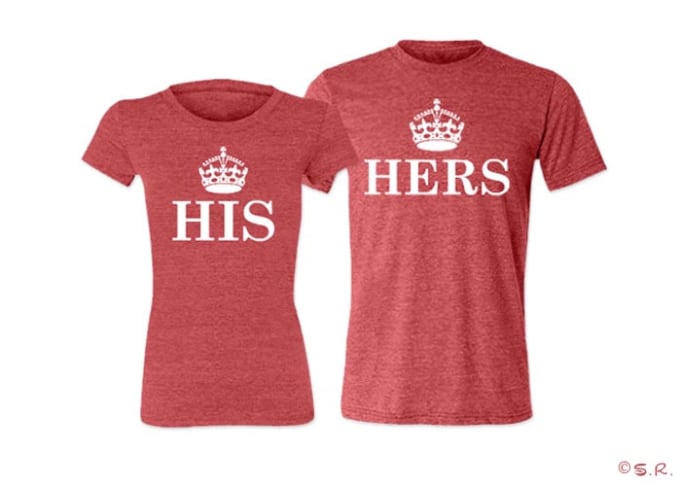 custom couple t shirts