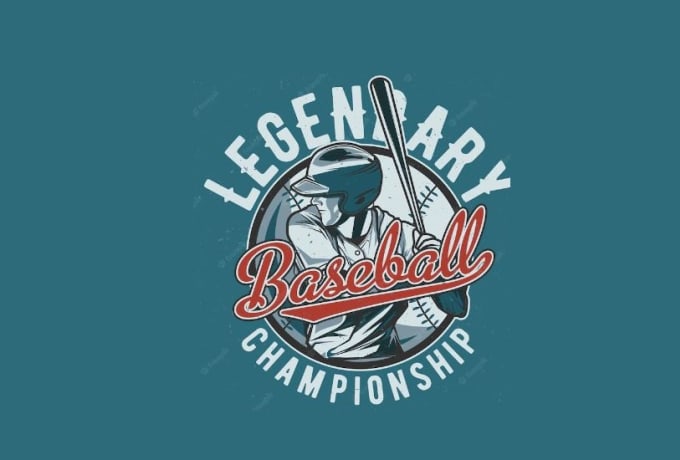 Baseball championship logo design inspiration Vector Image