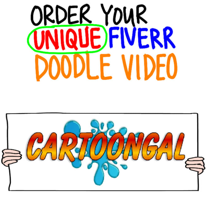 Create a professional whiteboard doodle video by Cartoongal