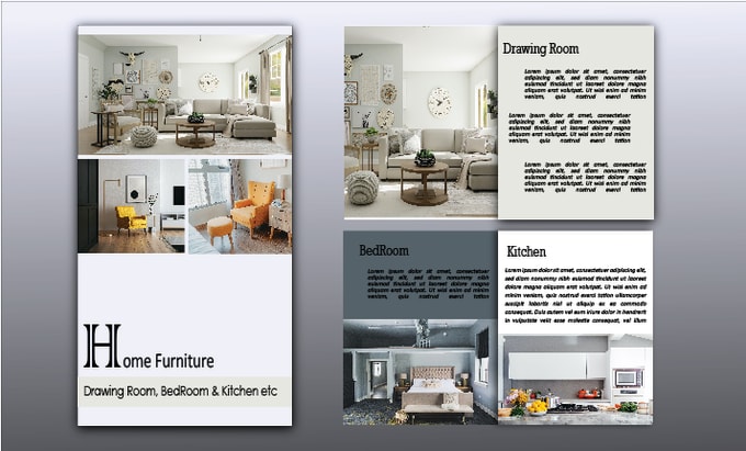 Gig Preview - Do an attractive furniture brochure design for your business