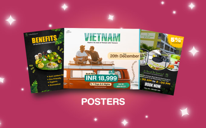 Gig Preview - Design food ads, slide, cover, banner, poster for business