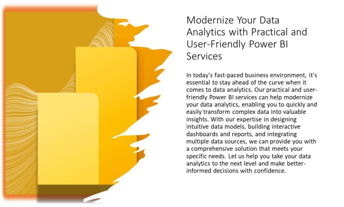 Gig Preview - Our agency will transform your data with professional power bi services