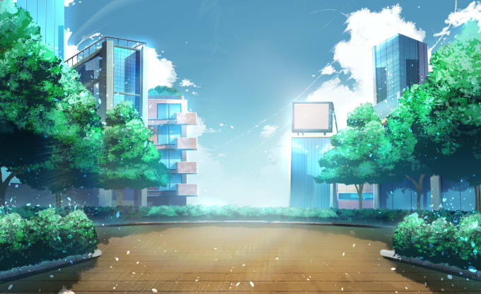 background background scenery  A walk in the park  pixiv