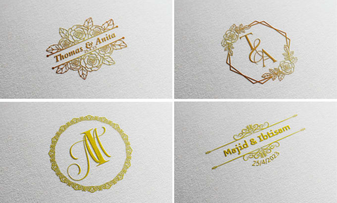 Armandesignbd: I will design attractive initials, monogram wedding logo for  $10 on fiverr.com in 2023