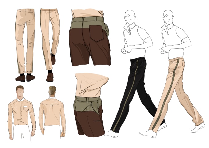 Pants Drawing Reference and Sketches for Artists