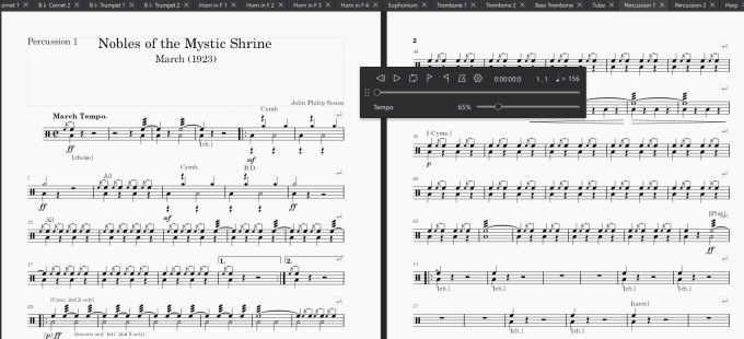 Gig Preview - Create a practice tool in musescore for your ensemble