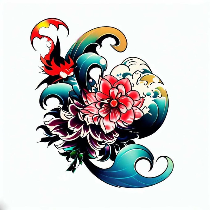 Japanese Lotus Tattoo Design  Irezumi tattoos Japanese flower tattoo Lotus  tattoo design
