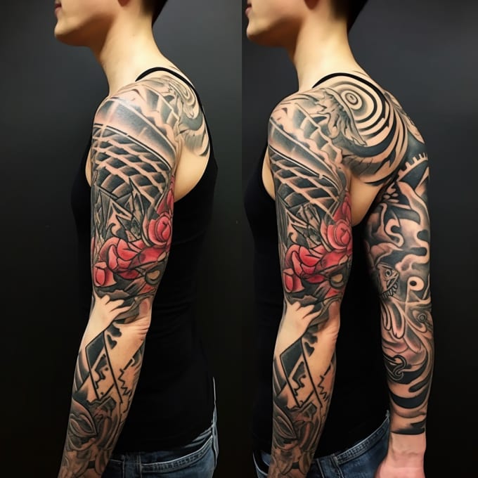 create a tattoo sleeve