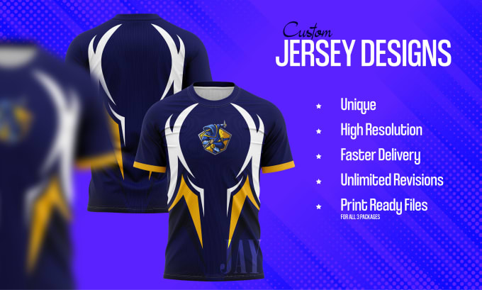 Design esports jersey in 24hours by Lm22design