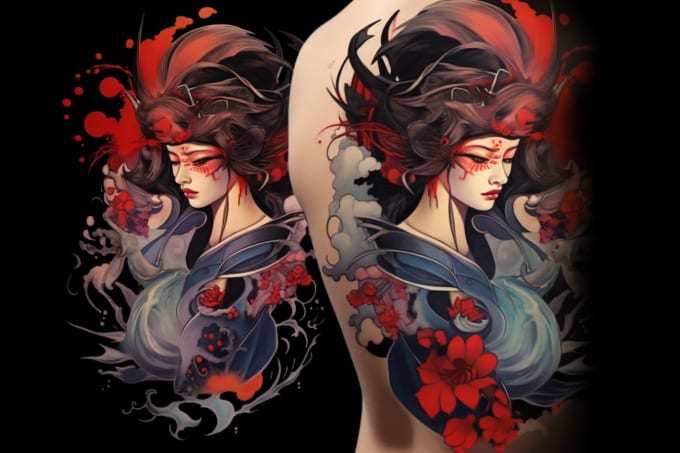 Bestseller - design professional japanese style tattoo design