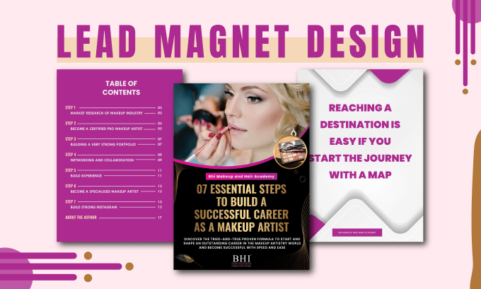 Gig Preview - Design perfect PDF lead magnet, ebook and workbok for you