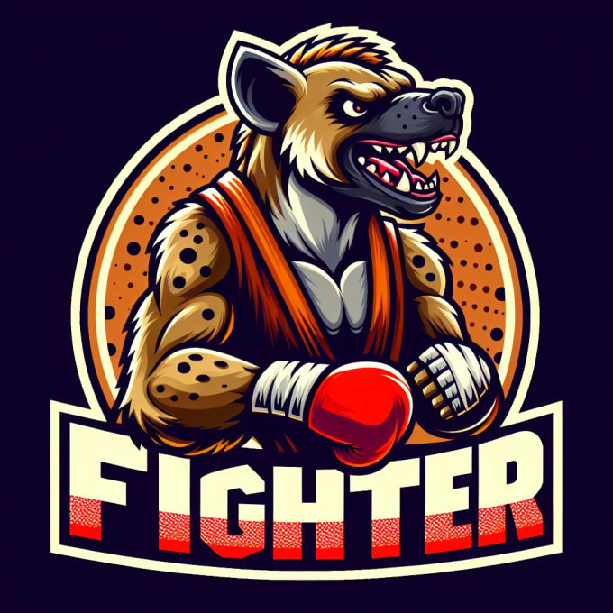 Gig Preview - Make different hyena fighter mascot logo or your company