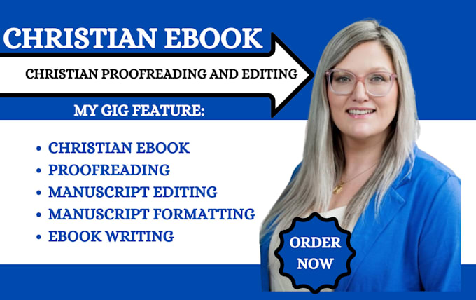 Gig Preview - Ghostwrite christian ebook, manuscript editing, beta reading