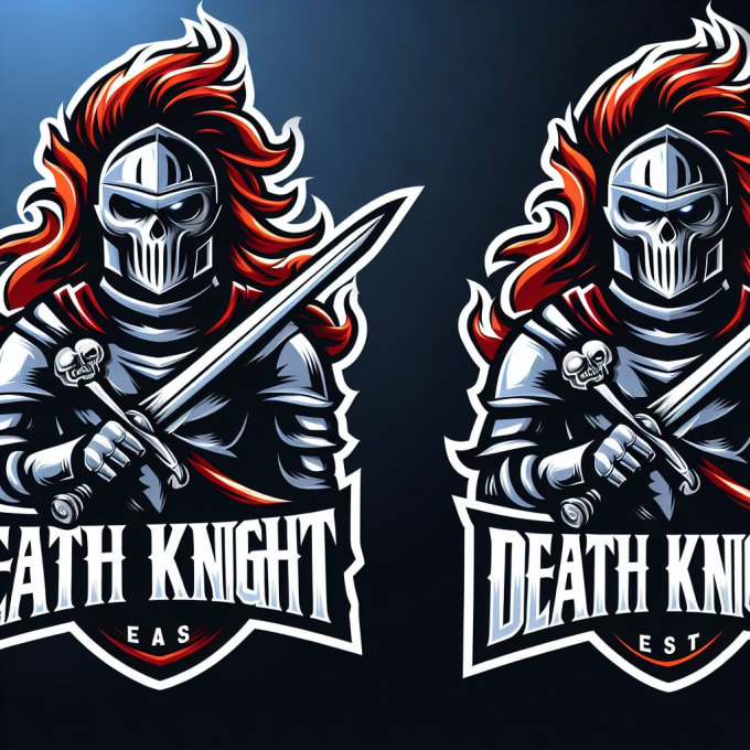 Gig Preview - Design creative death knight mascot logo in very short time