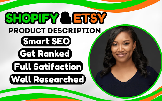 Gig Preview - Professionally write highly converting shopify product description etsy SEO