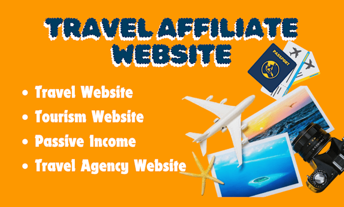 Gig Preview - Do travel affiliate website travelpayouts app amazon affiliate passive income