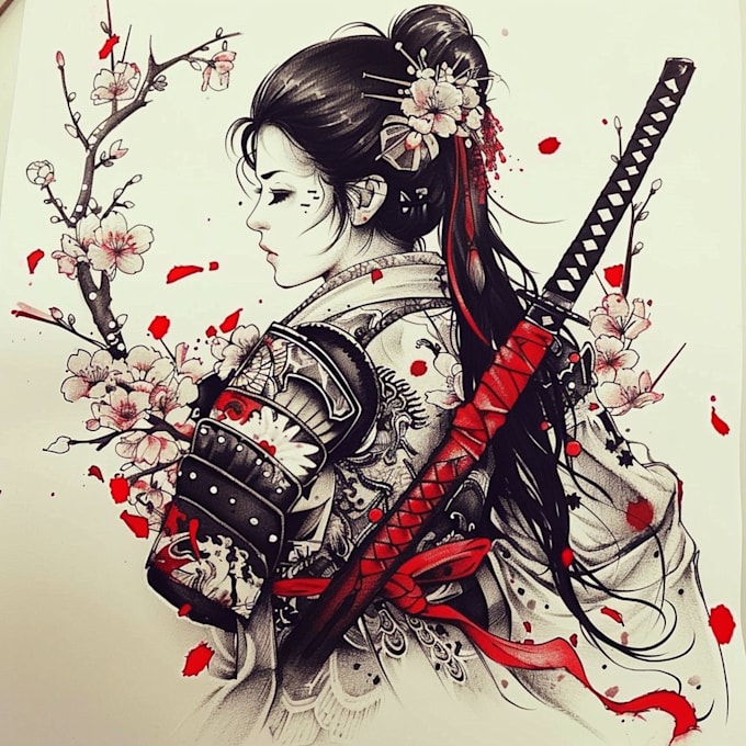 Bestseller - draw your unique and professional japanese tattoo design