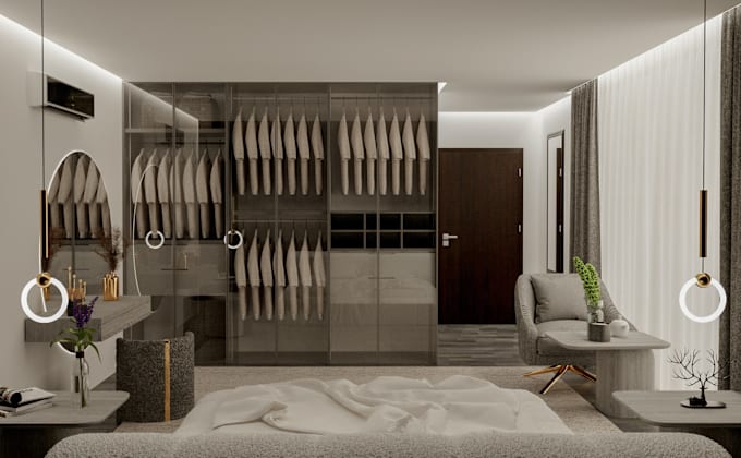 Gig Preview - Modern bedroom design with realistic quality