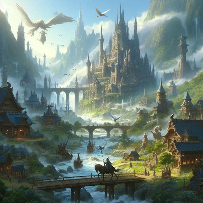 Bestseller - draw environment concept art, fantasy worlds