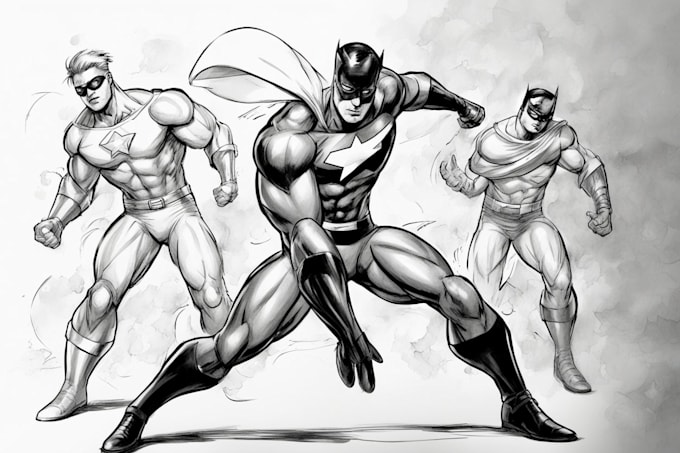 Gig Preview - Draw superhero action comic