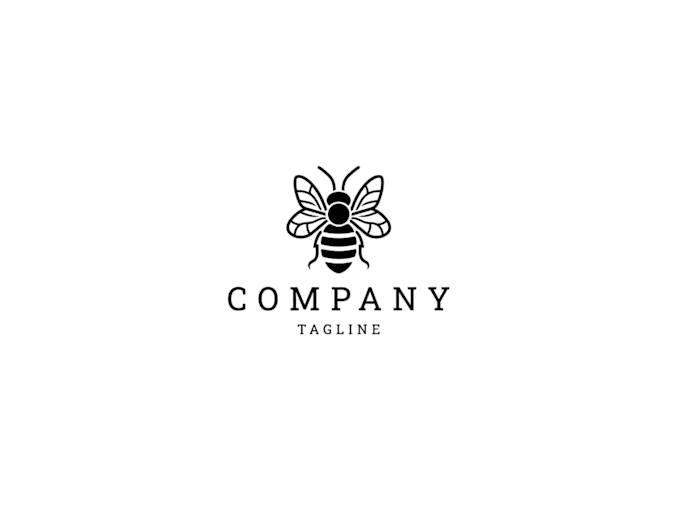 Gig Preview - Design unique honey bee logo with free vector file